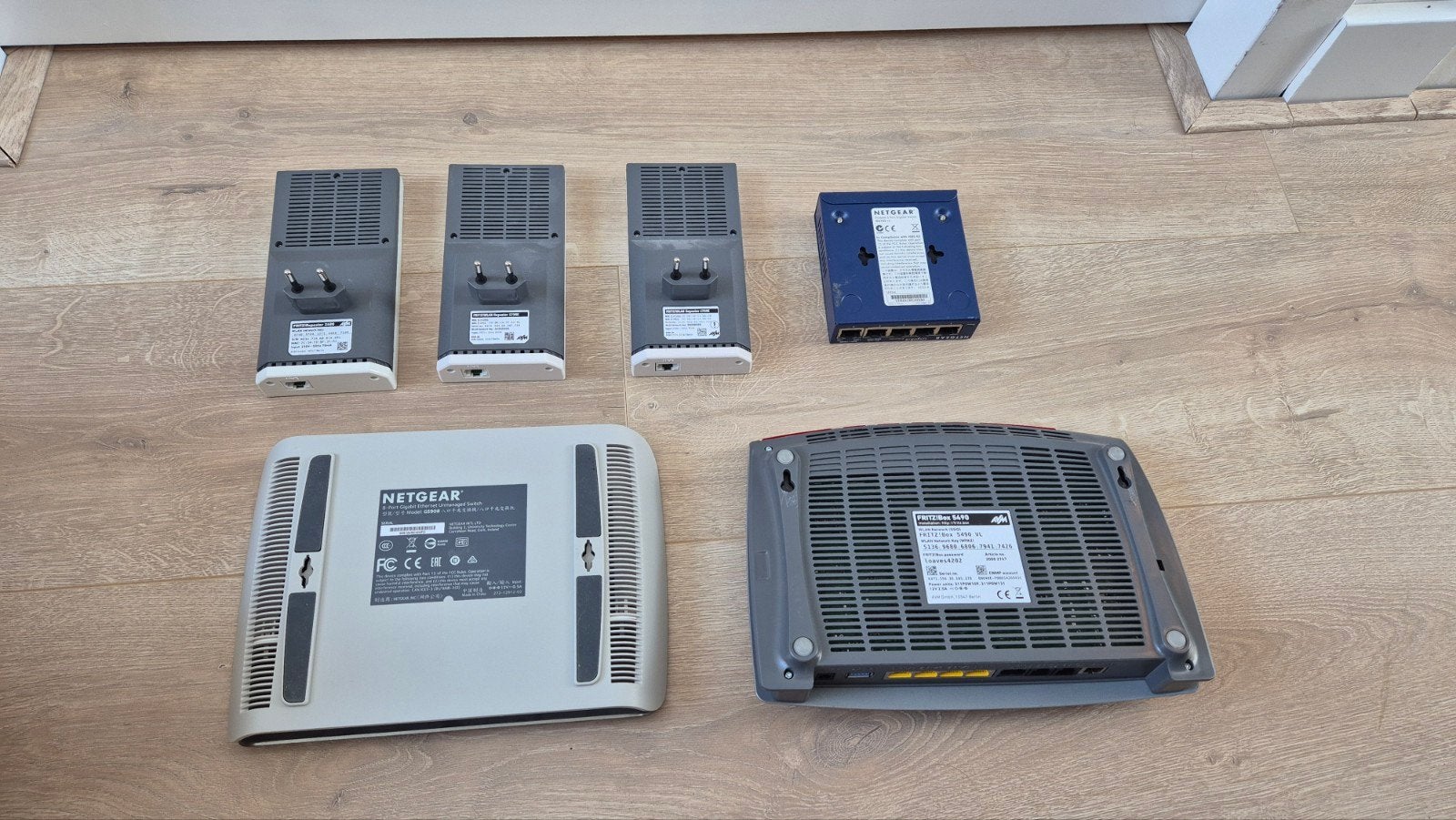 volledige set glasvezel netwerk apparatuur AVM Fritzbox, Net, Ophalen of Verzenden, Gebruikt, Router met modem, AVM FRITZ!Box