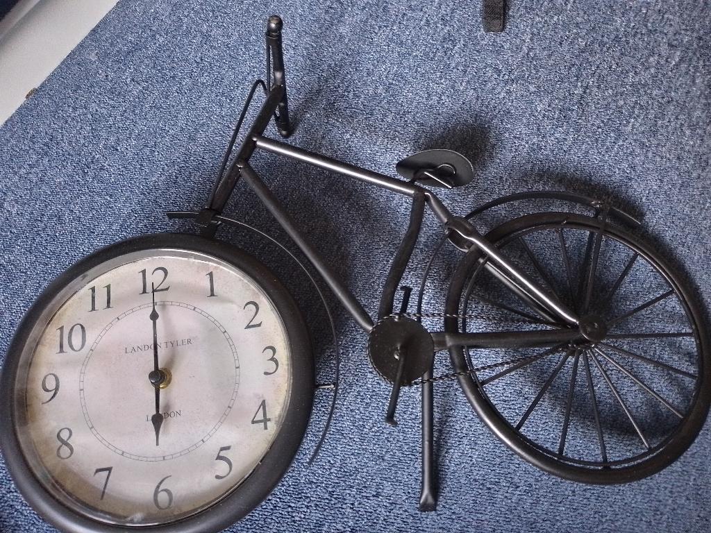 fiets klok (voor deco), Ophalen of Verzenden, Gebruikt, Staande klok