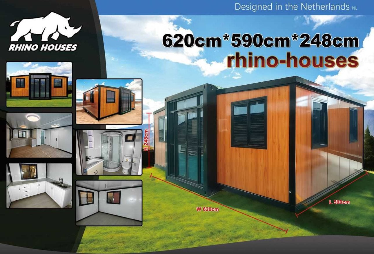 Rhino Houses Mobiel Kantoor/Woonunit 36,5m2 - Nieuw, Zakelijke goederen, Ophalen