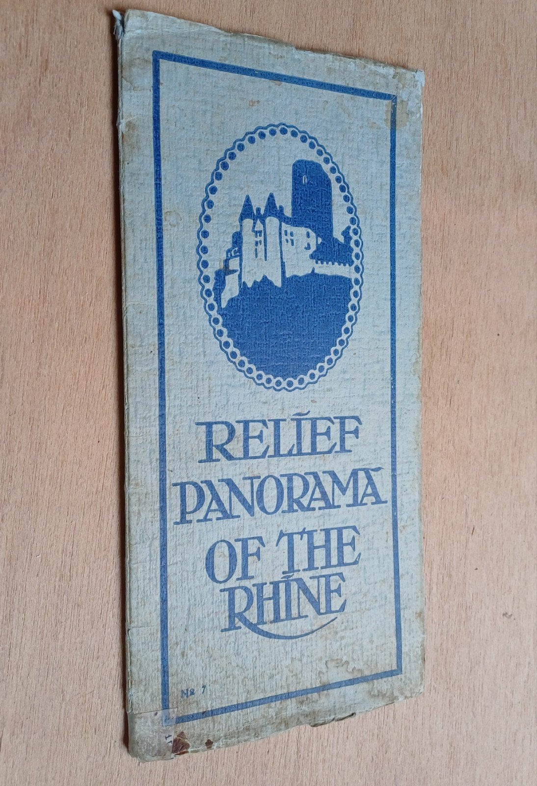 Relief Panorama van de Rijn - Antieke Reisgids Landkaart, Boeken, Ophalen, Gelezen
