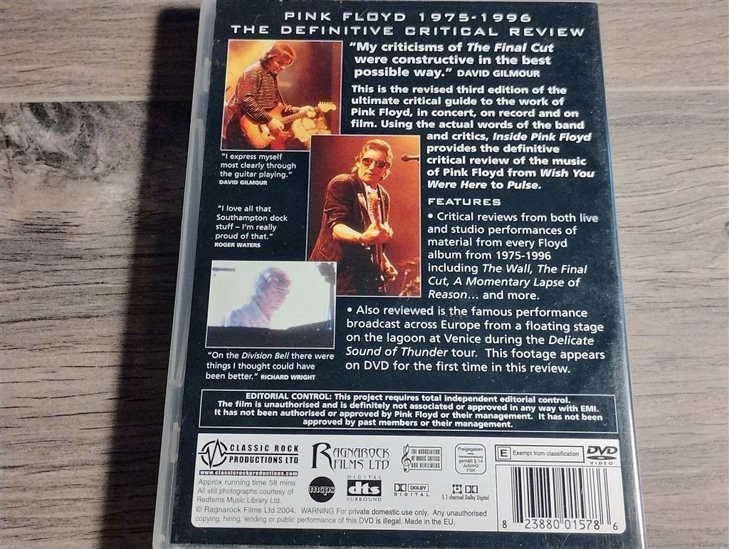 Pink Floyd - Inside Pink Floyd [DVD], Alle leeftijden, Ophalen of Verzenden, Zo goed als nieuw