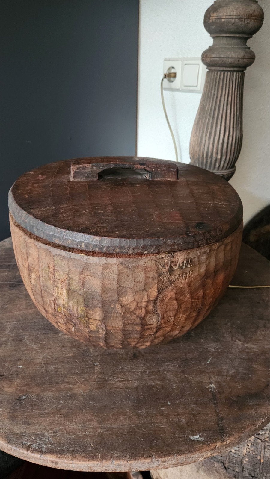 Schaal met deksel Aura Peeperkorn, Huis en Inrichting, Ophalen of Verzenden, Nieuw, Rond, Hout