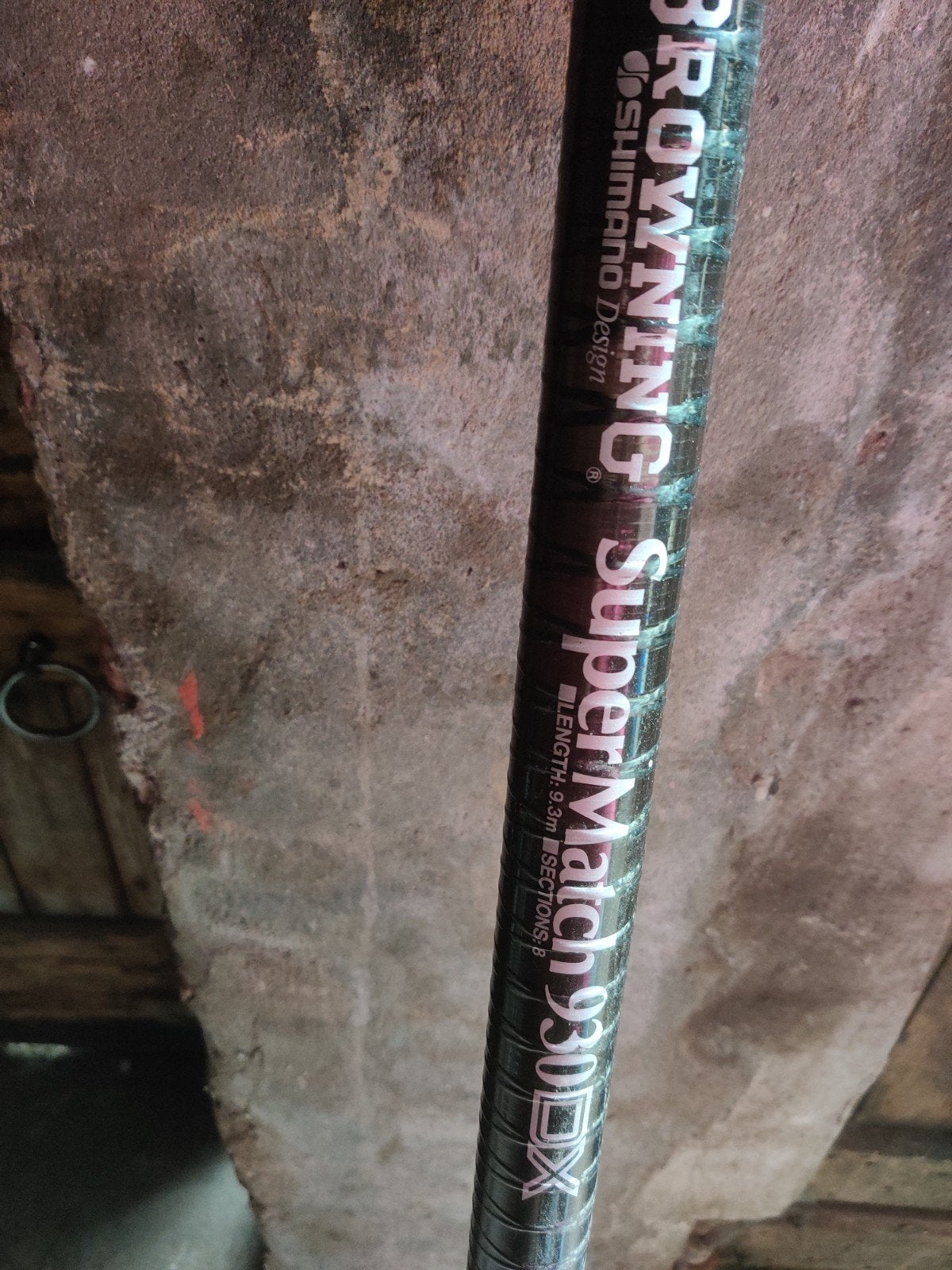 Browning Super Match 930 hengel - 9.3m vaste  hengel, Ophalen, Zo goed als nieuw, Vaste hengel