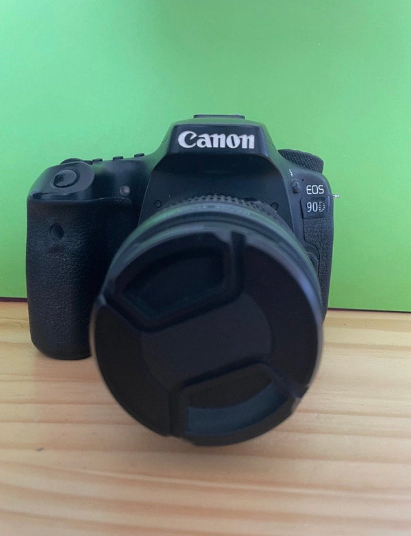 Canon 90D + 18-55mm lens, Ophalen of Verzenden, Zo goed als nieuw, Canon, Geen optische zoom