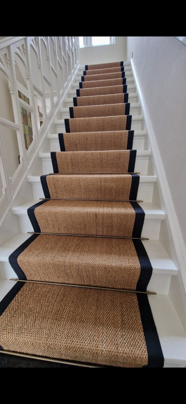 Sisal traploper - Natuurlijke en duurzame trapbekleding, Gebruikt, Beige, Rechthoekig, Natuurlijk, Landelijk, Modern