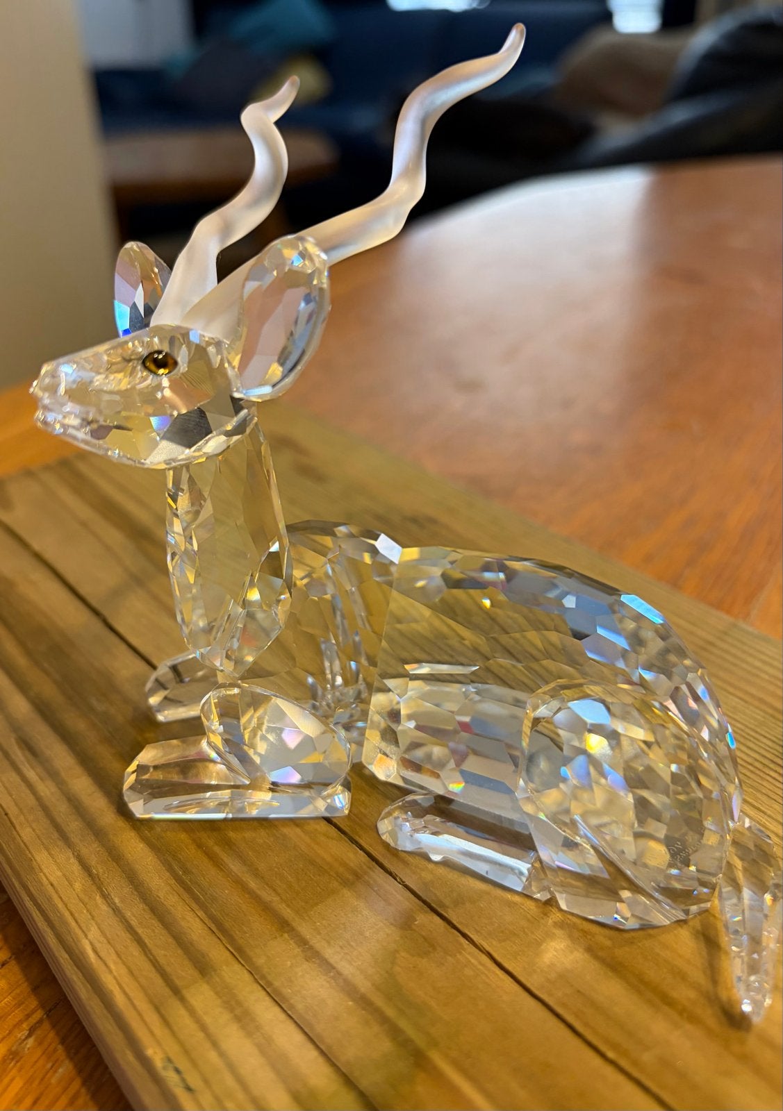 Swarovski Kristallen Kudu Antilope Figuur, Verzamelen, Swarovski, Ophalen, Zo goed als nieuw, Figuurtje