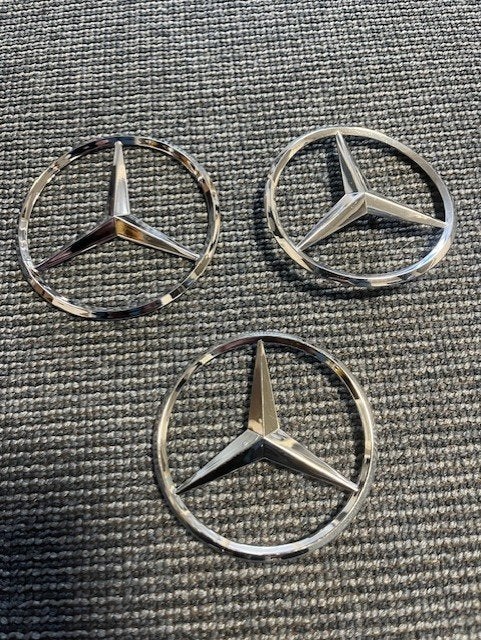 Mercedes ster zilver chroom a-klasse w177 w222 glc x253, Auto diversen, Ophalen of Verzenden
