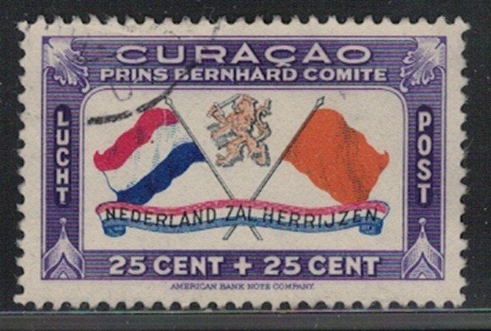 A313 Curacao LP 21 gestempeld, Postzegels en Munten, Verzenden, Gestempeld