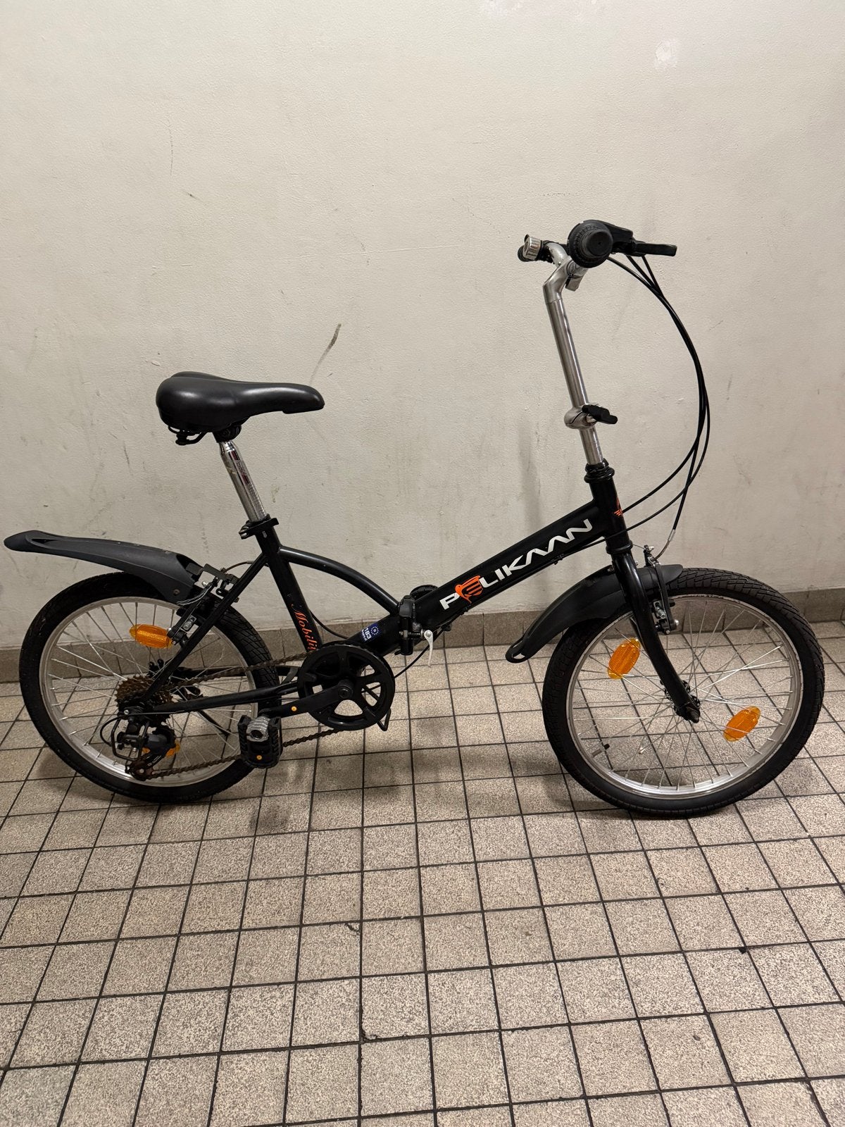 Pelikaan Mobility Vouwfiets - Zwart, 6 Versnellingen, Overige merken, 20 inch of meer, Velgrem, Versnellingen