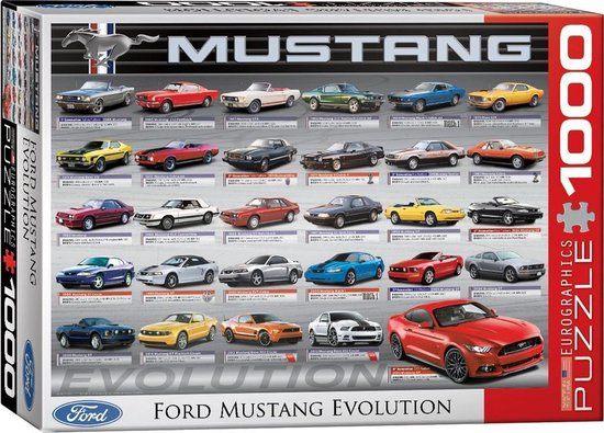 Eurographics: Ford Mustang Evolution 1000 stukjes, Hobby en Vrije tijd, Denksport en Puzzels, Nieuw, Legpuzzel, 500 t/m 1500 stukjes