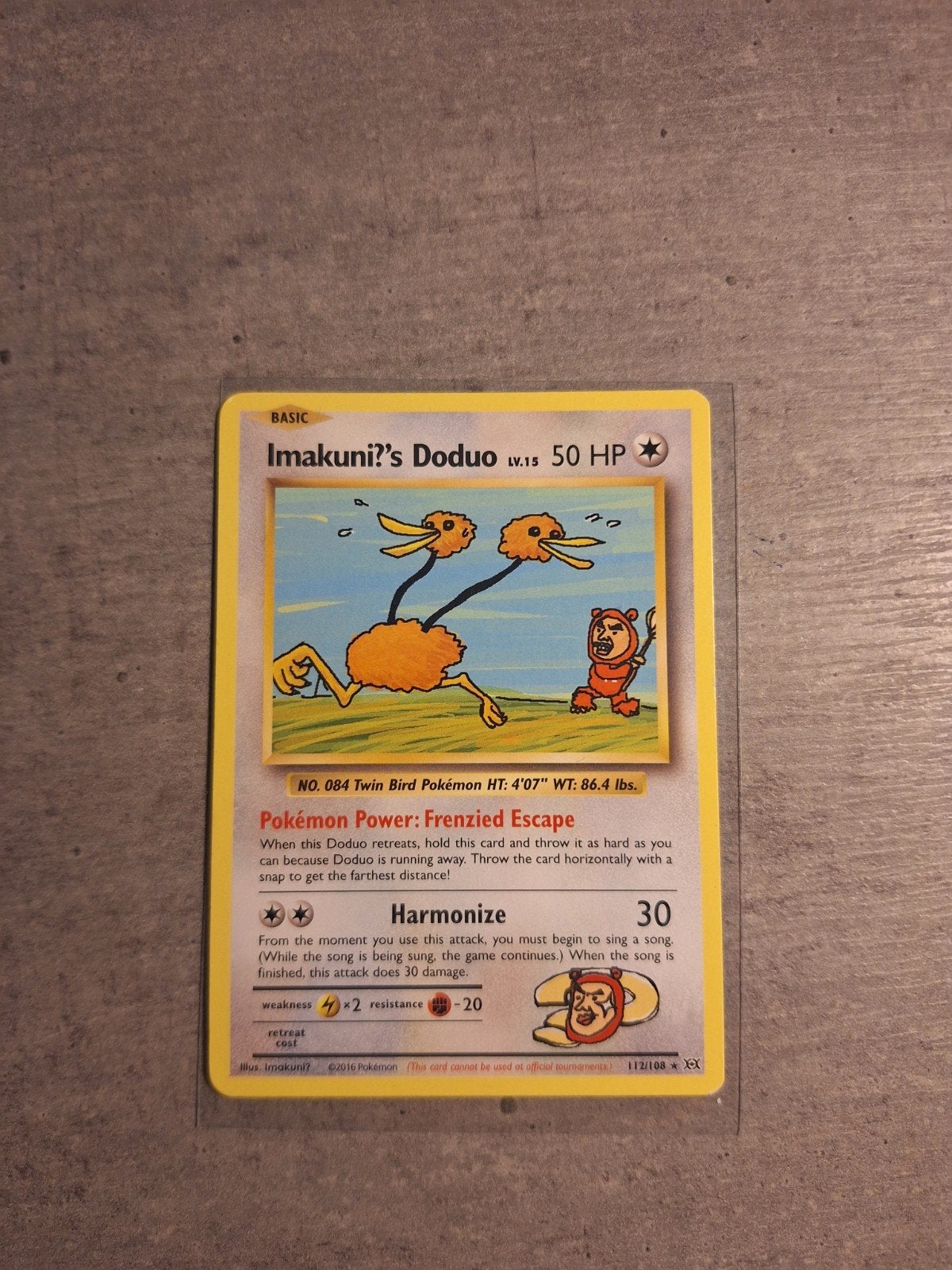 Imakuni?'s Doduo 113/108 XY Evolutions Pokémon Kaart, Ophalen of Verzenden, Zo goed als nieuw, Losse kaart, Foil
