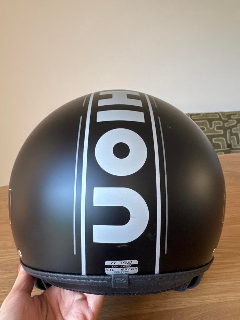 Nau Jethelm N 350 Mat Zwart - Maat XXL, Motoren, Jethelm, XXL, Tweedehands, Ophalen