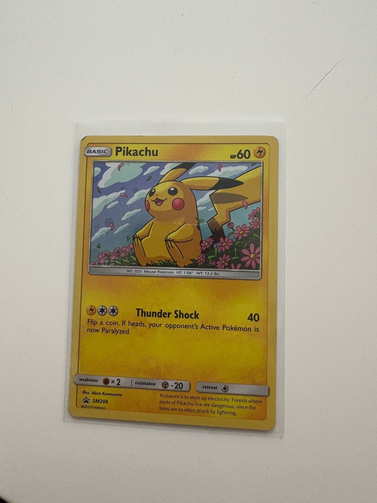 Pikachu SM206, Ophalen of Verzenden, Zo goed als nieuw, Losse kaart