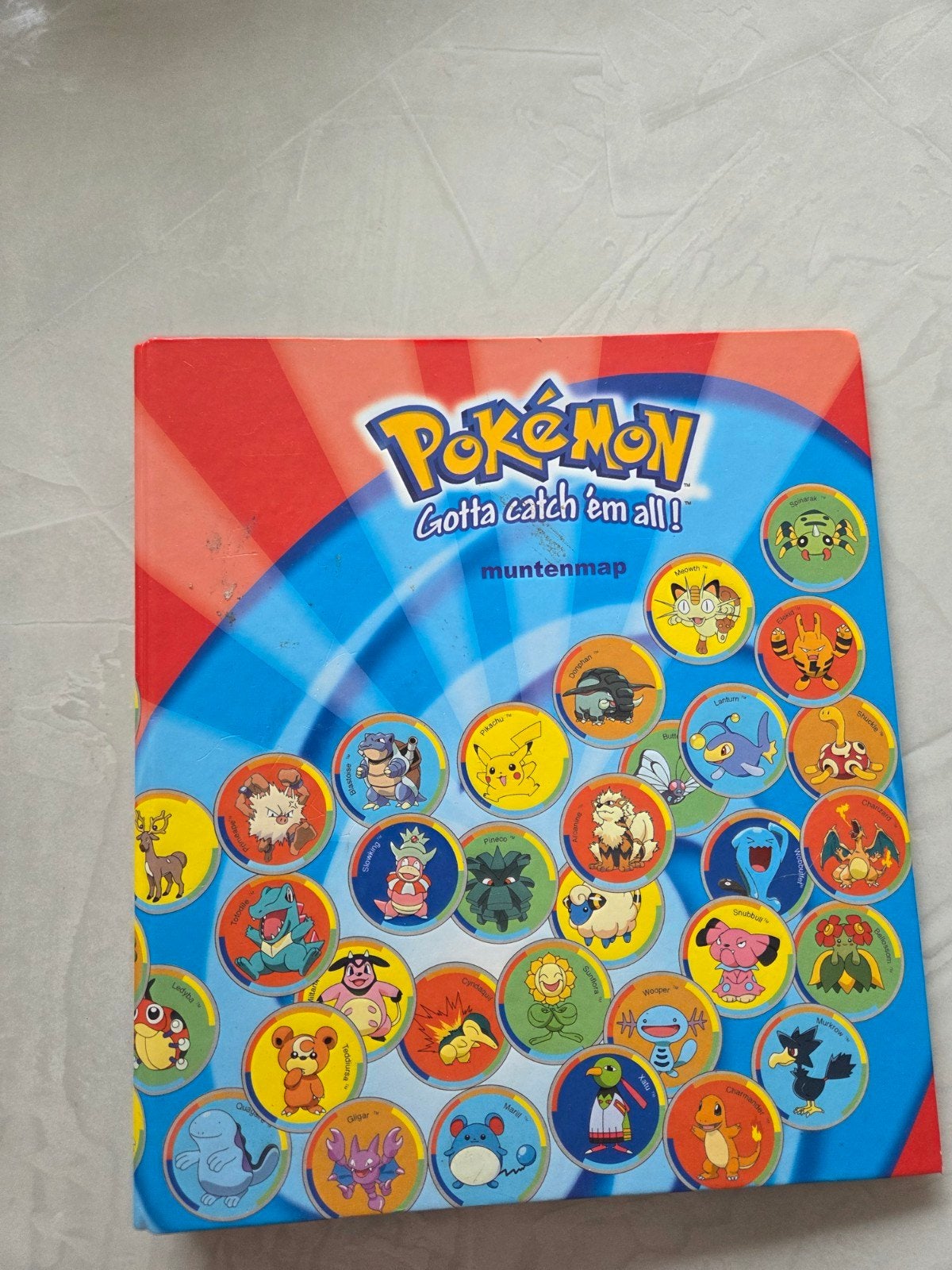 Pokémon Muntenmap met diverse munten, Ophalen of Verzenden, Gebruikt, Overige typen