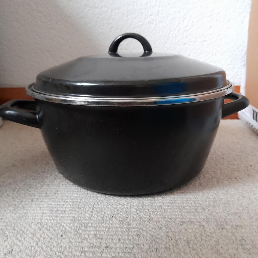 Pan / Frituur- Braadpan - ø 24, Zo goed als nieuw, Rvs, Keramische plaat, Ophalen