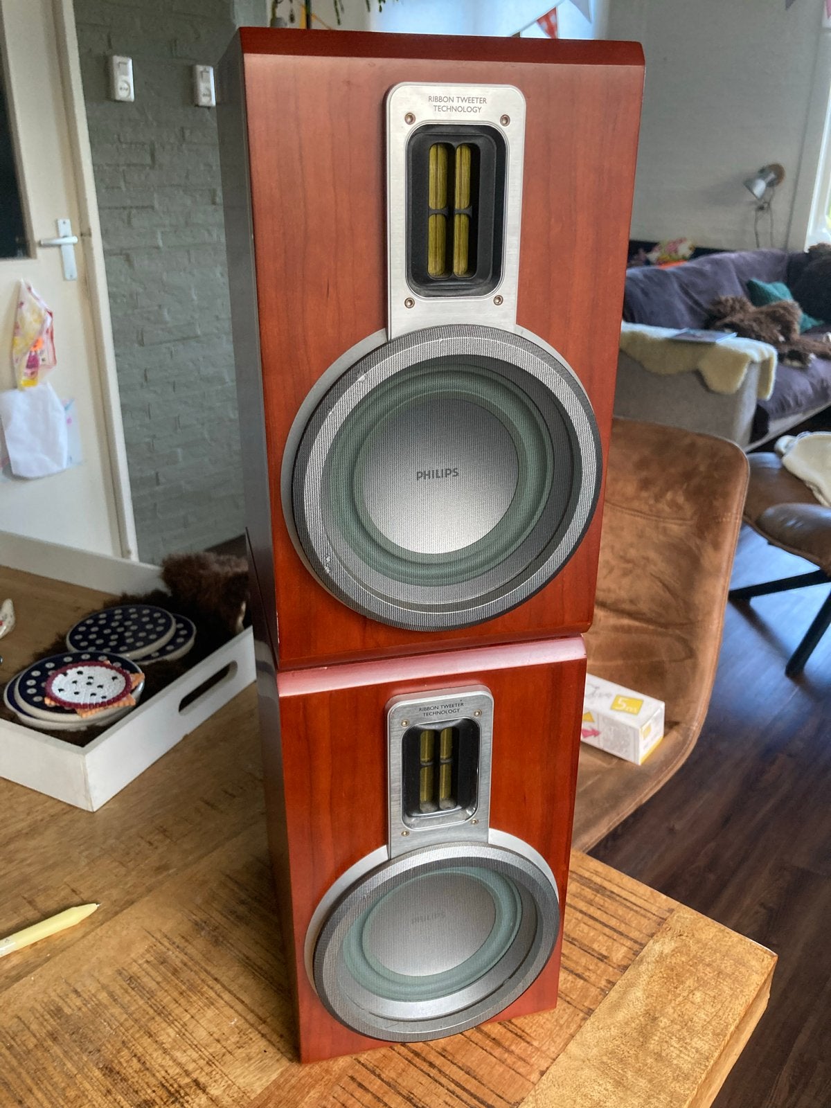 Philips MCD708 Luidsprekers (Set van 2), Philips, Gebruikt, Verzenden, 60 tot 120 watt