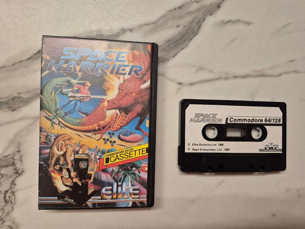 Space Harrier C64 Cassette - Origineel & Compleet, Spelcomputers en Games, Games | Overige, Gebruikt, Shooter, 1 speler, Ophalen of Verzenden
