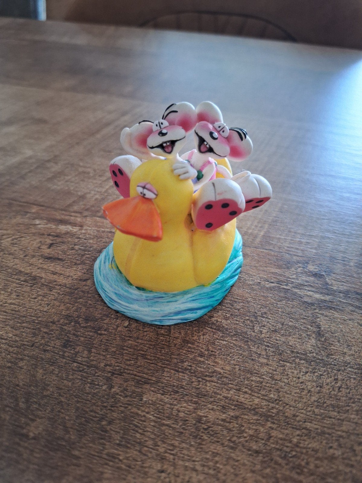 Diddl beeldje met eendje, Verzamelen, Ophalen of Verzenden, Verschillende figuren, Gebruikt, Beeldje of Figuurtje