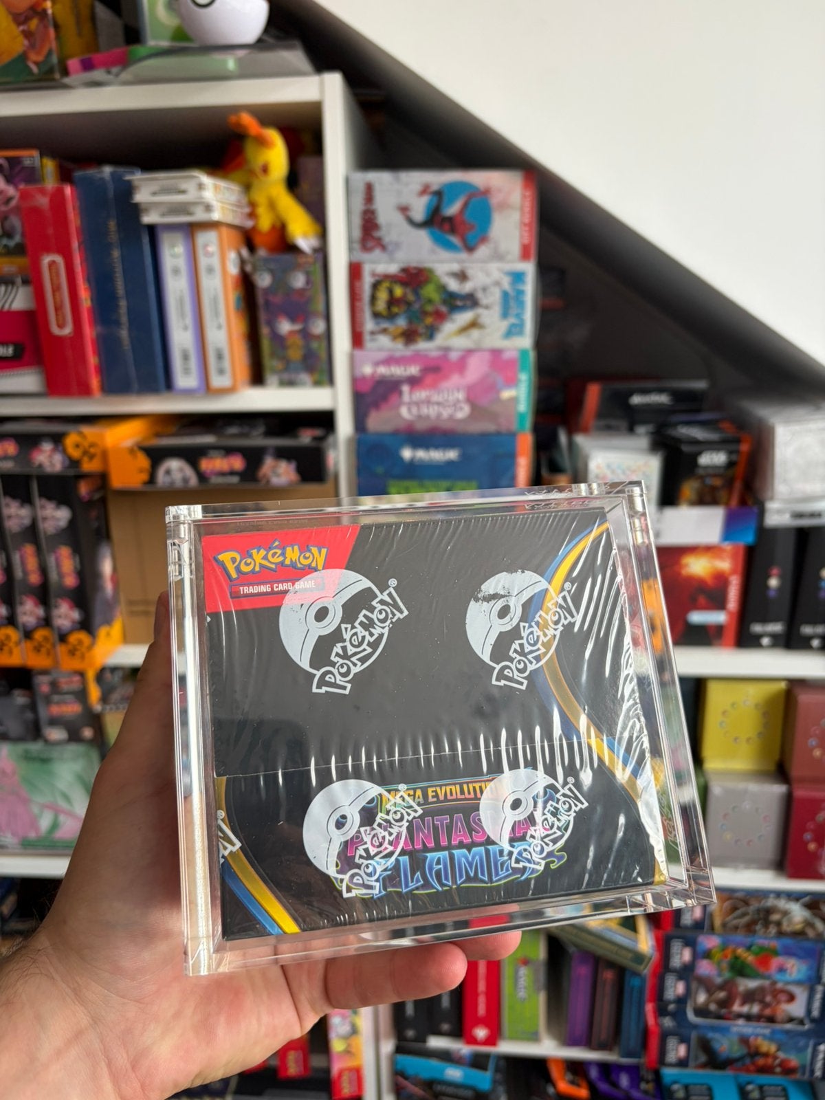 Pokémon TCG Mega Evolution Phantasmal Flames Booster Box, Ophalen of Verzenden, Zo goed als nieuw, Boosterbox