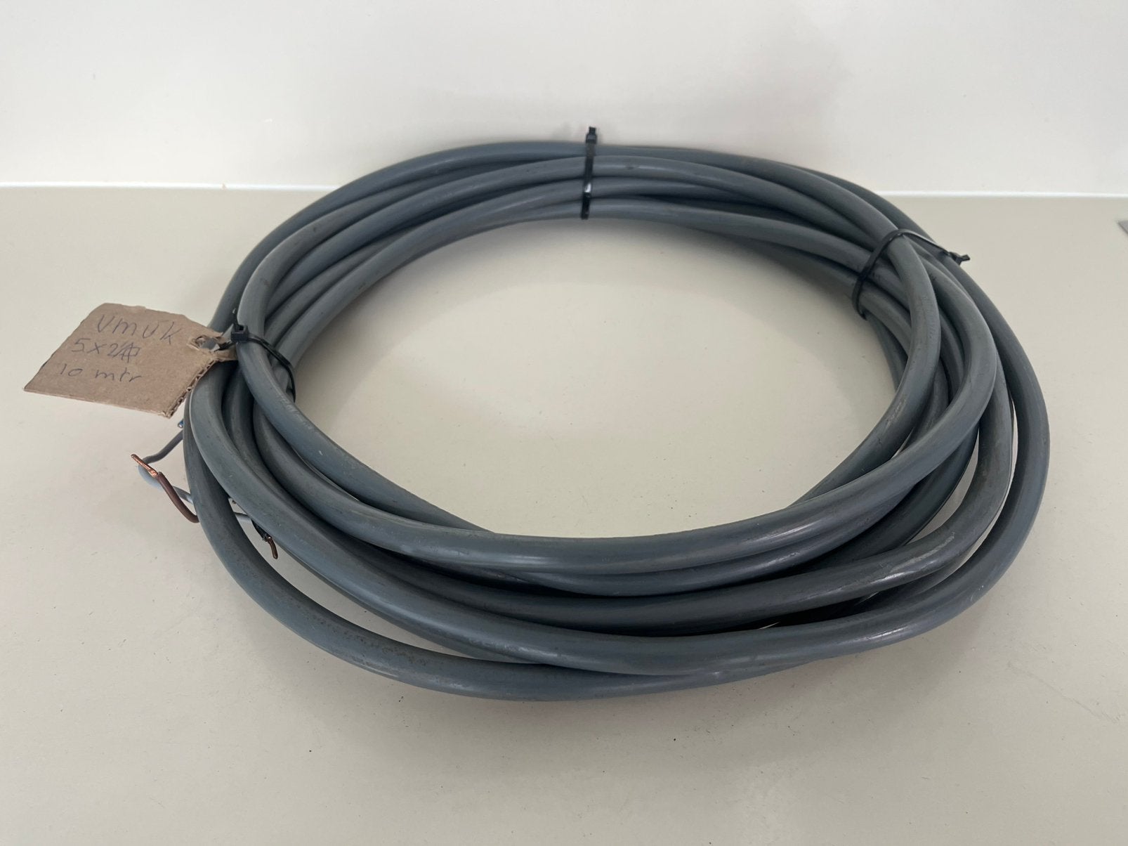 Stroomkabel VMVK kabel 5 x  2,5 mm2 10 meter lang, Ophalen of Verzenden, Gebruikt, Kabel of Snoer
