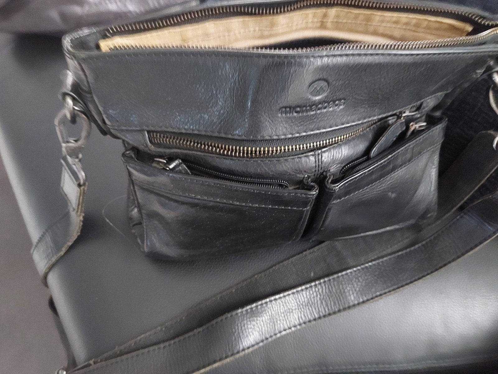 Micmacbags Zwarte Leren Schoudertas, Ophalen