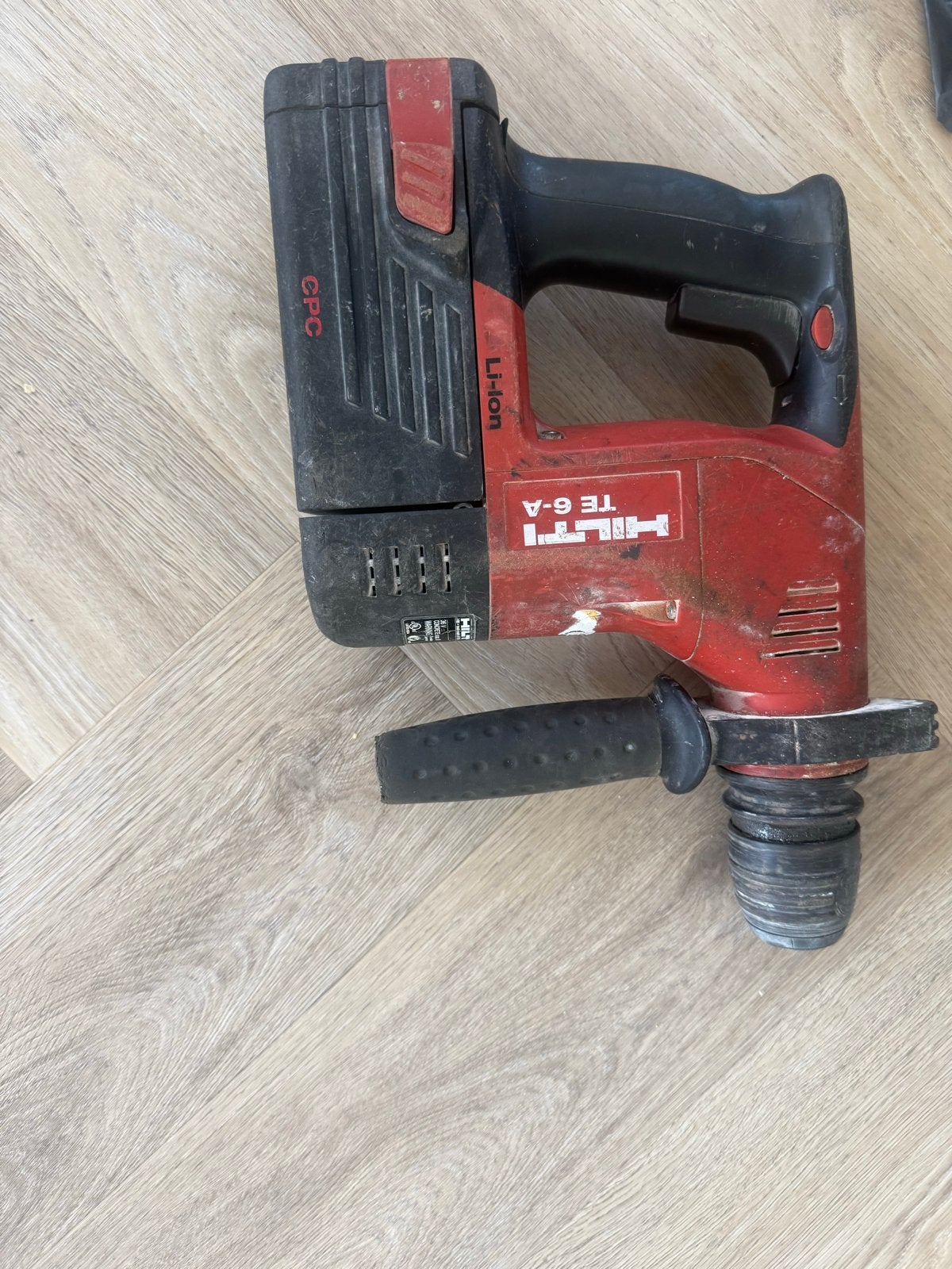 Hilti TE 6-A Accu Boorhamer met accu en koffer, Boor- en/of Breekhamer, Ophalen of Verzenden, Klopboormechanisme, Gebruikt