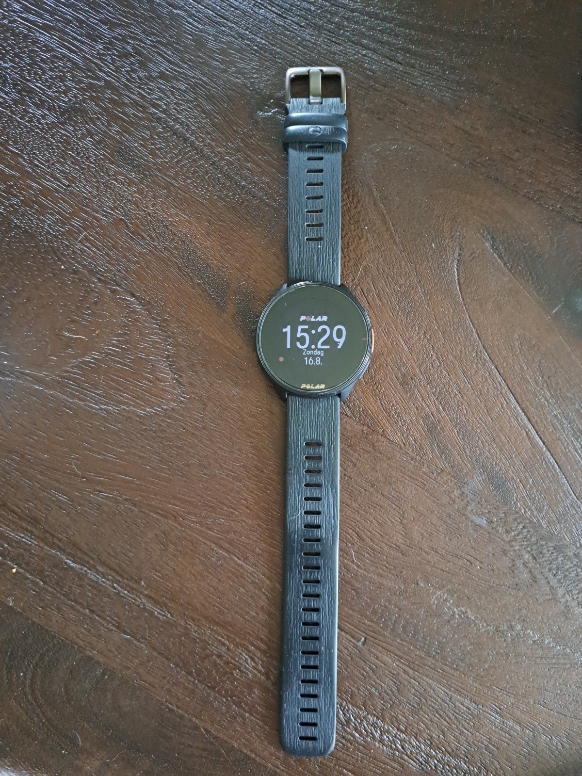 Polar Pacer sporthorloge met oplaadkabel, Sieraden, Tassen en Uiterlijk, Sporthorloges, Zwart, Ophalen of Verzenden, Zo goed als nieuw