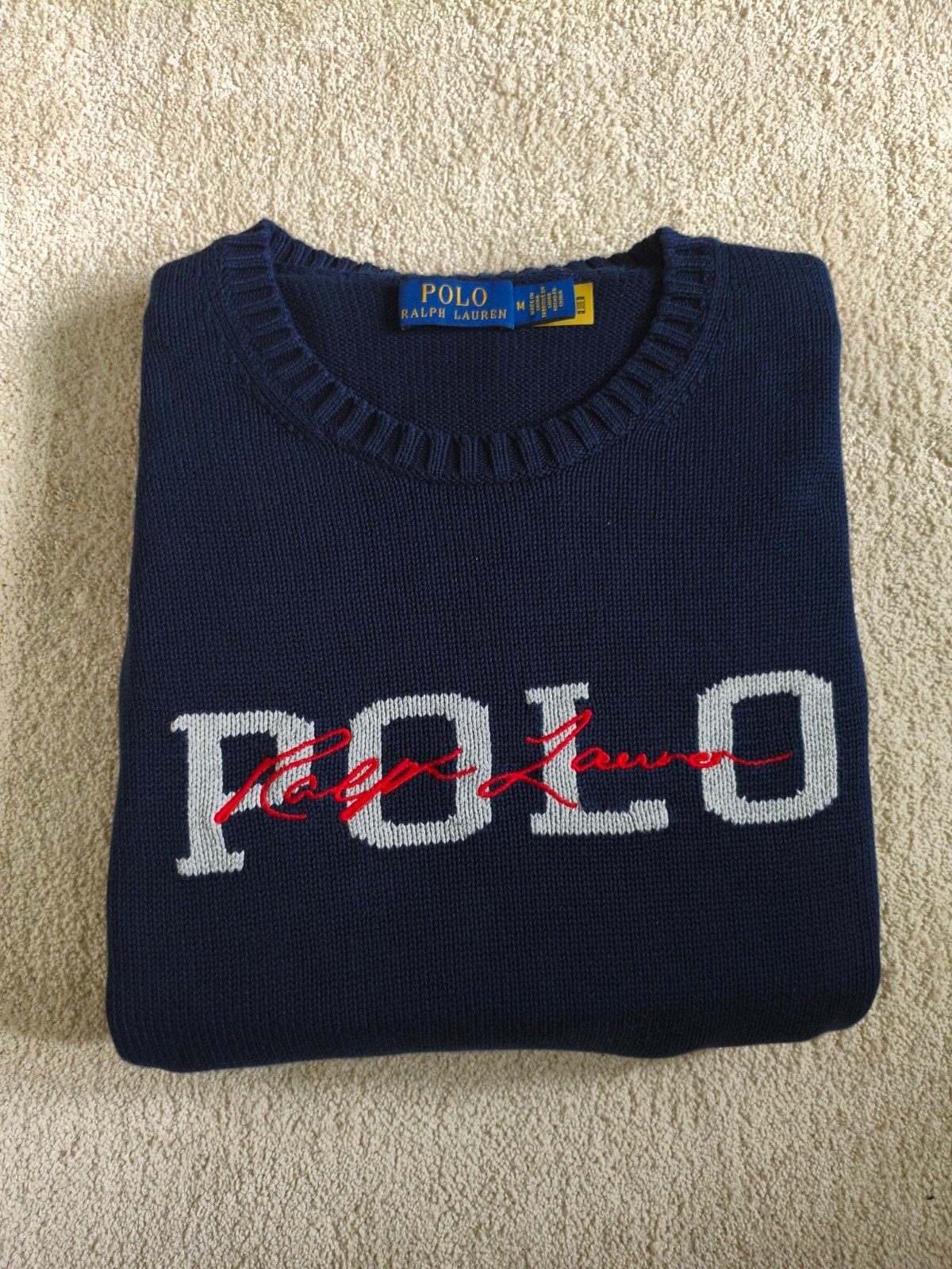 Polo Ralph Lauren trui maat M, Ophalen of Verzenden, Maat 48/50 (M), Blauw, Polo Ralph Lauren