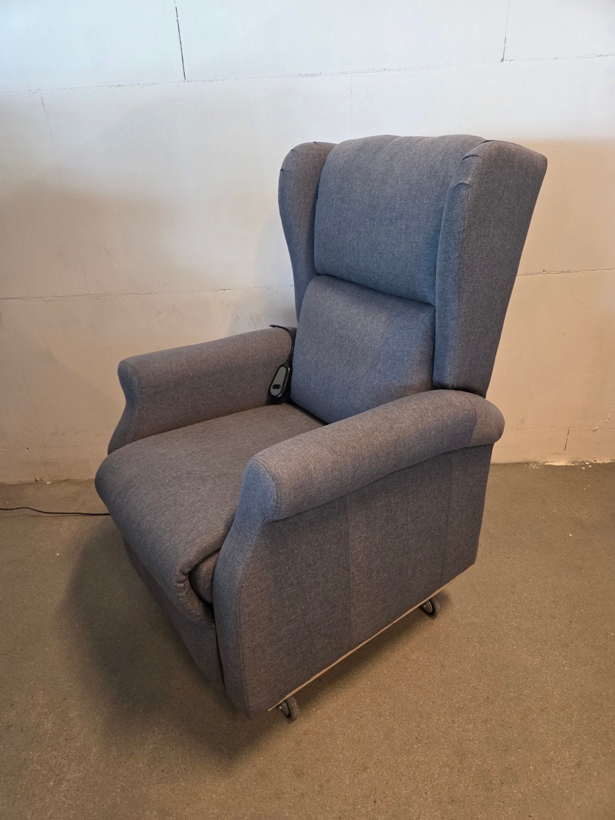 Sta op stoel / opsta stoel grijze stof, Ophalen, Minder dan 75 cm, Stof, 50 tot 75 cm