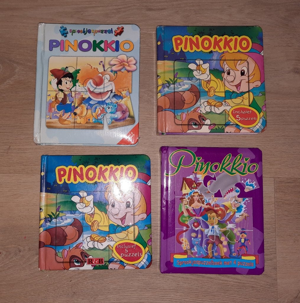 Boekje c.q. puzzel van Pinokkio, Ophalen of Verzenden, Zo goed als nieuw, Onbekend, Prentenboek