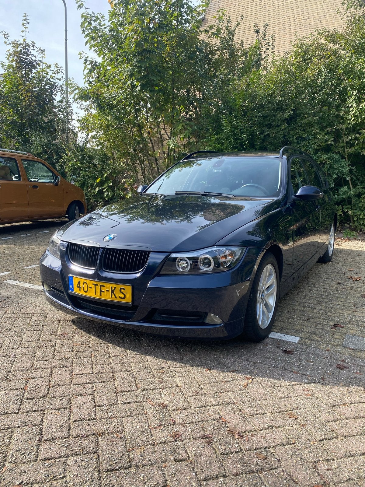 BMW 3-Serie 2.0 318 I Touring 2006 Blauw, Auto's, 13 km/l, Zwart, 4 cilinders, 129 pk