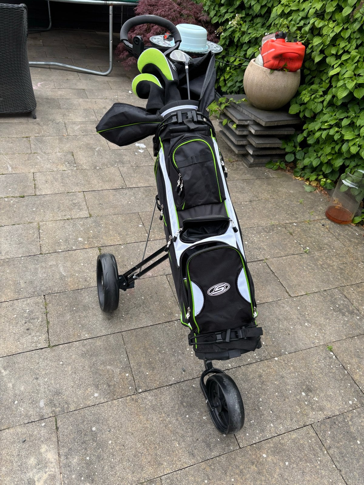 Linkshandige golfset met golftas en trolley - Afhalen, Ophalen, Gebruikt, Set