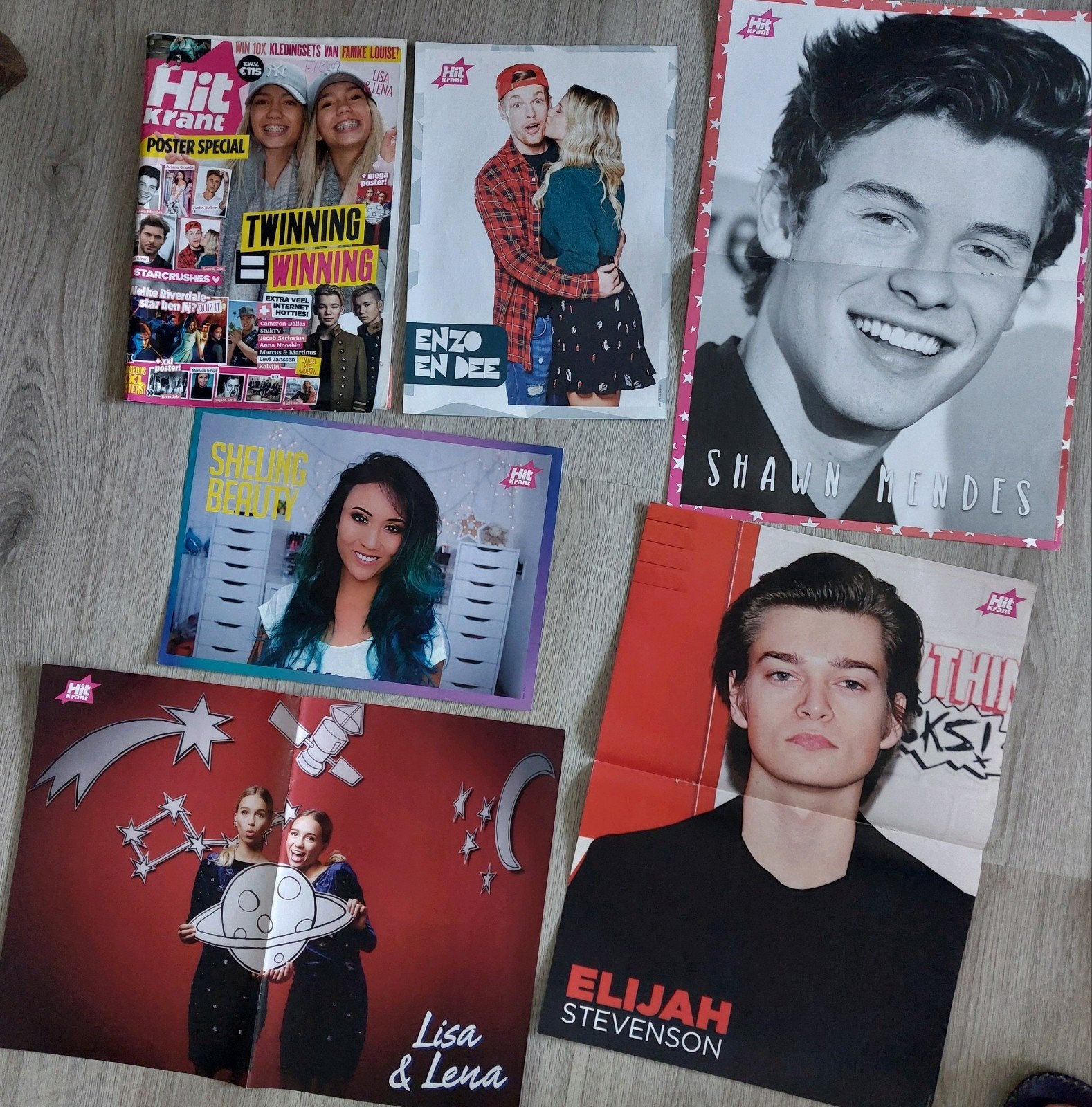 Hit Krant magazines met (grote) posters., Ophalen of Verzenden, Gelezen, Muziek, Film of Tv