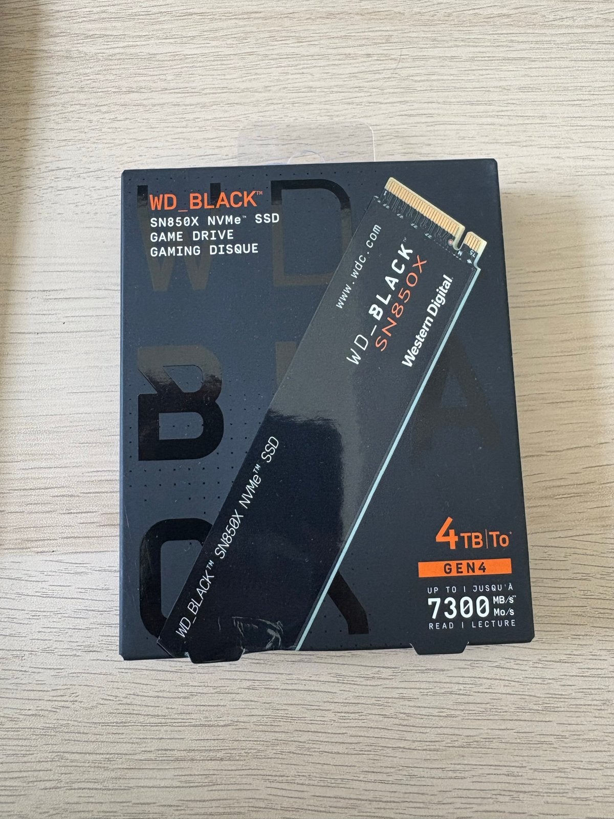 WD BLACK SN850X NVMe PCIE gen4 SSD 4TB, Computers en Software, Harde schijven, Intern, Server, SSD, Nieuw