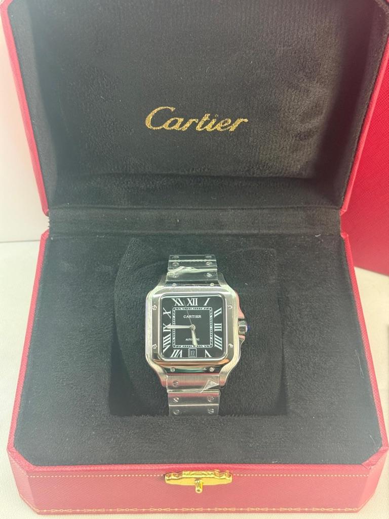 Cartier santos large, Ophalen of Verzenden, Nieuw, Zwart, Android