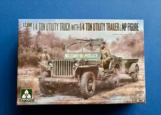 TAKOM	2126	US MP JEEP & Trailer	1/35, Overige merken, Auto, Verzenden, 1:32 tot 1:50