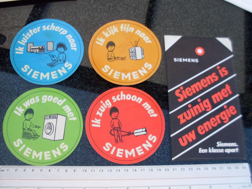 14x sticker siemens witgoed, Verzamelen, Stickers, Zo goed als nieuw, Merk, Verzenden