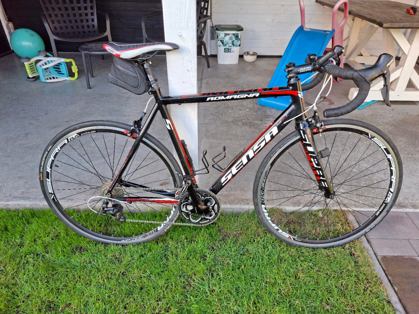 Sensa Romagna racefiets met Shimano 105 afmontage, 28 inch, Gebruikt, Aluminium, Meer dan 20 versnellingen