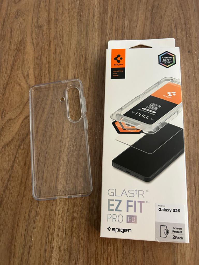 Gehard glas + hoesje Liquid Crystal voor Samsung Galaxy S26, Ophalen, Nieuw, Bescherming, Samsung
