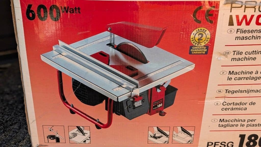 tegelzaagmachine prowork, Doe-het-zelf en Verbouw, Gereedschap | Zaagmachines, Ophalen, Minder dan 30 mm, Gebruikt, Overige typen