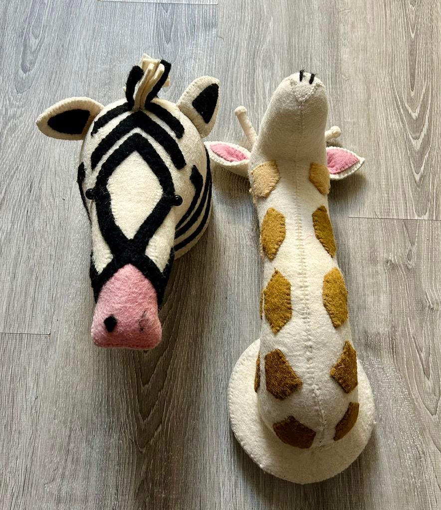 Muurdecoratie dierenkoppen kinderkamer, Kinderen en Baby's, Kinderkamer | Inrichting en Decoratie, Ophalen, Zo goed als nieuw