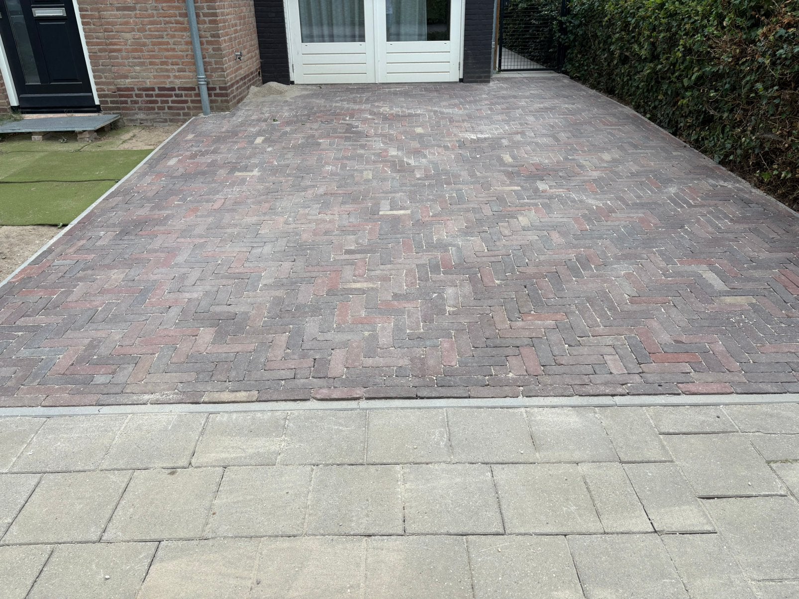 Gebakken klinkers dikformaten +/- 10m2, Ophalen, Gebruikt, Klinkers, 10 m² of meer