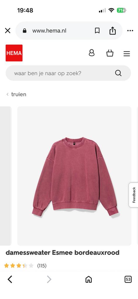 Gezocht : roze sweater Hema, Ophalen of Verzenden, Zo goed als nieuw, Roze