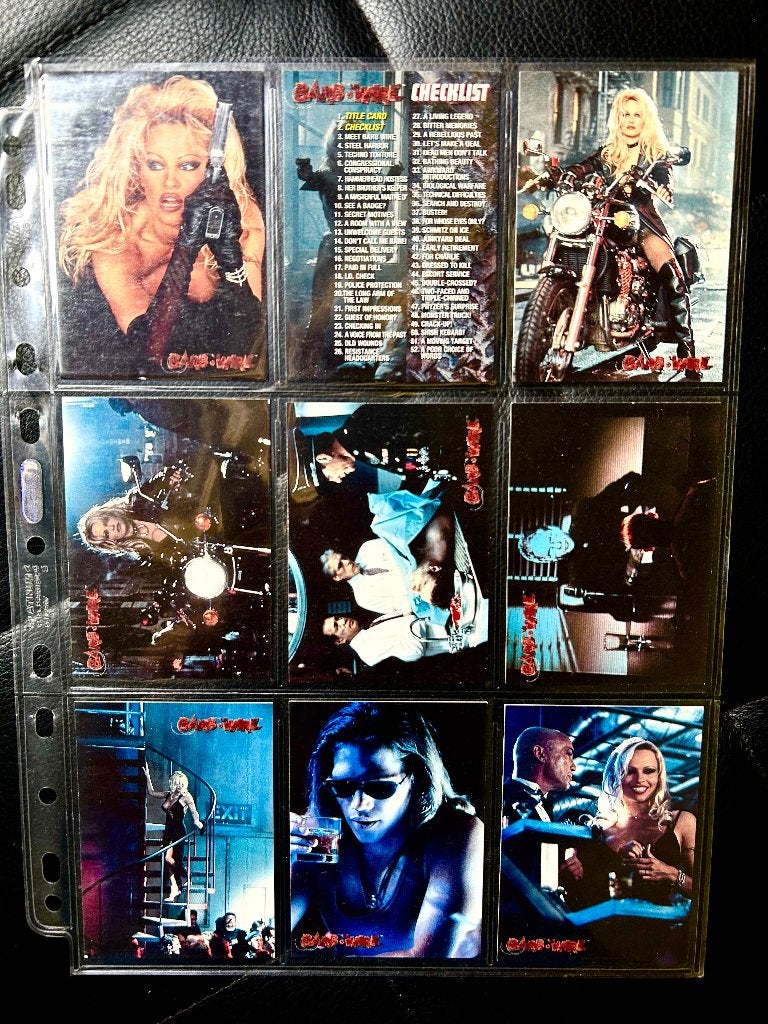 Barb Wire Trading Cards, Verzenden, Zo goed als nieuw, Film, Foto of Kaart