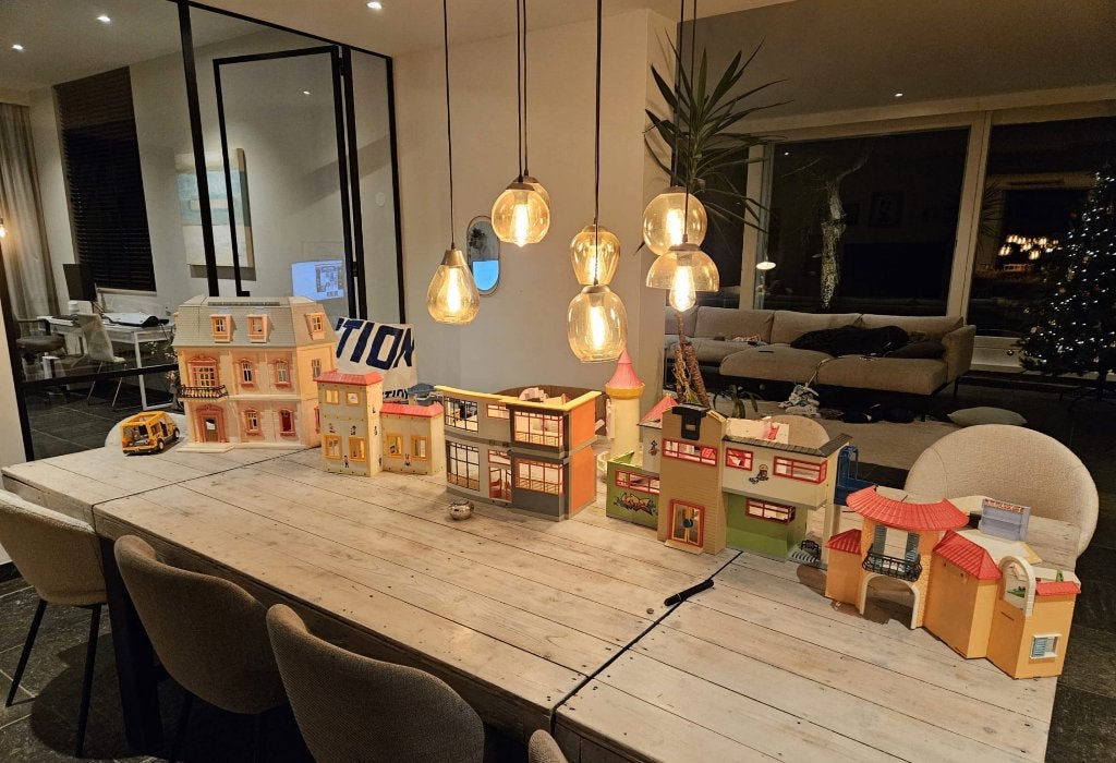 Grote partij Playmobil heerenhuis, villa, prinsessenkasteel, Ophalen of Verzenden, Gebruikt
