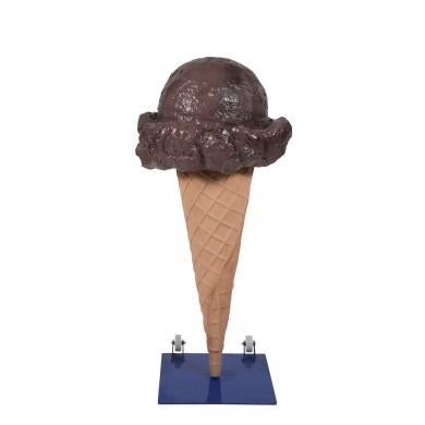 IJsje verrijdbaar 160 cm - bol ijs choco schepijs polyester, Ophalen, HorecaBeelden, Overige typen, Nieuw
