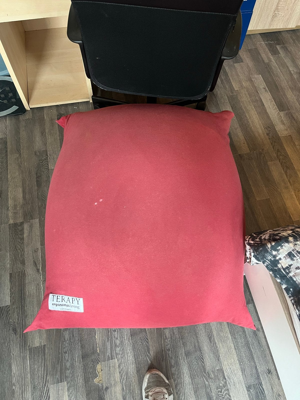 Rode Terapy Ergonomic Living Zitzak, Ophalen, Gebruikt, Rood, Zitzak