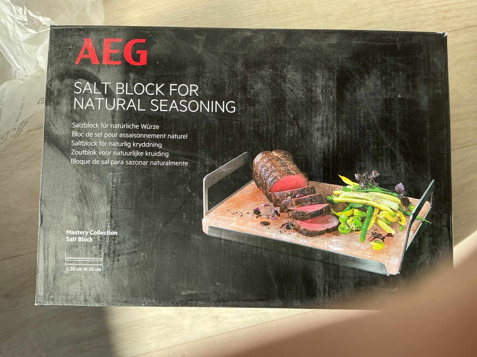 AEG Zoutblok voor Natuurlijke Kruiding - Nieuw in Doos, Ophalen, Overige typen, Nieuw, Roze