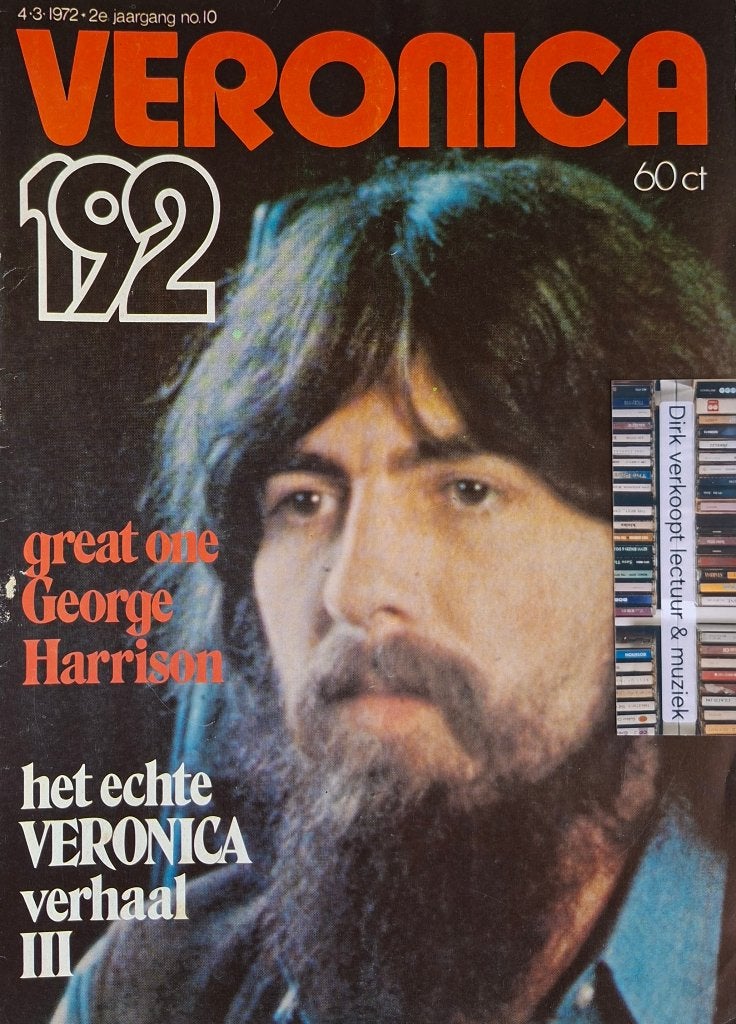 Veronica 192 nr 10, 1972; The Beatles, George Harrison, Verzamelen, Ophalen of Verzenden, Zo goed als nieuw, Boek, Tijdschrift of Artikel