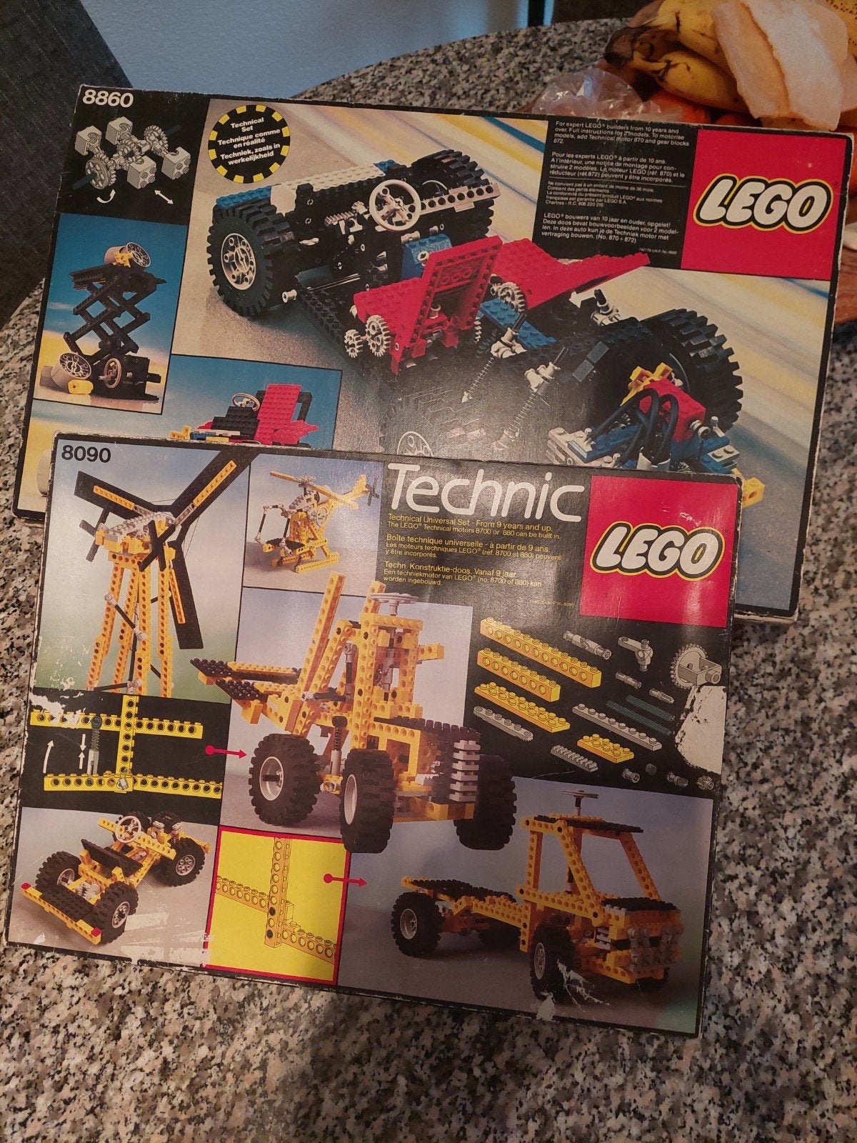 VINTAGE TECHNIC LEGO SETS NO 8090 & 8860 IN ORGINELE DOOS., Kinderen en Baby's, Speelgoed | Duplo en Lego, Gebruikt, Ophalen of Verzenden